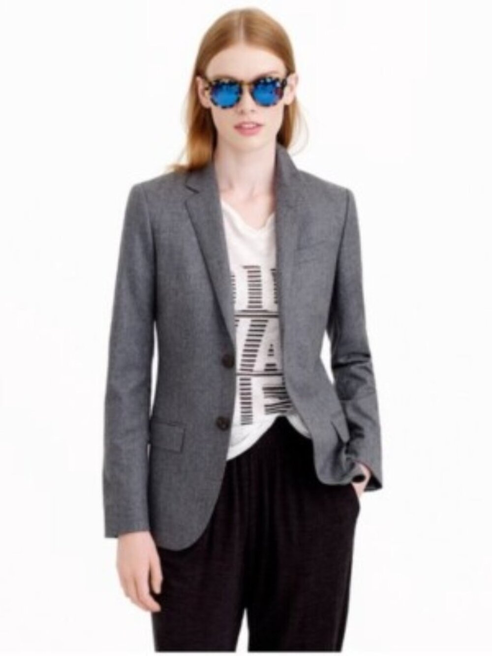 JCrew Ludlow Wool Flannel Blazer 10